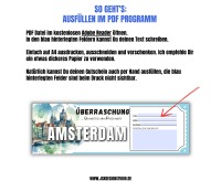 Gutschein für Amsterdam Vorlage zum Ausdrucken &amp; Verschenken 2