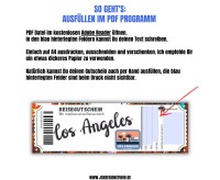 Gutschein für Los Angeles Vorlage zum Ausdrucken &amp; Verschenken 2