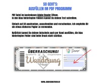 Gutschein Wandern Vorlage zum Ausdrucken &amp; Verschenken 2