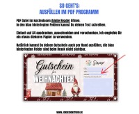 Gutschein Vorlage für Weihnachten zum Ausdrucken &amp; Verschenken 2