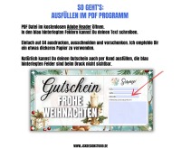 Gutschein Vorlage Weihnachten Zum Ausdrucken &amp; Verschenken 2