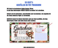 Gutschein Weihnachten Vorlage zum Ausdrucken &amp; Verschenken 2