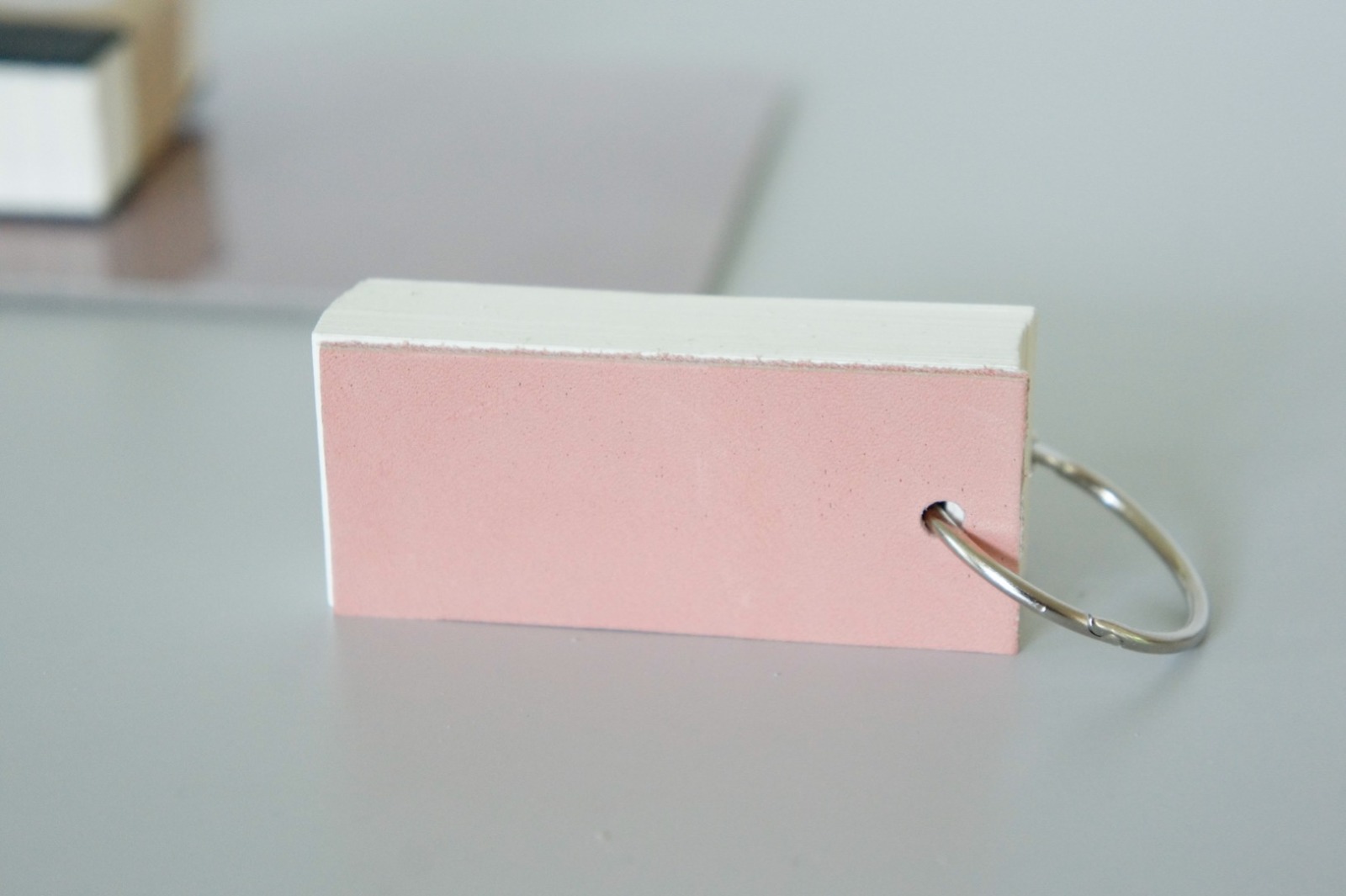 Mini Notizbuch Vokabeltrainer Leder - rosa