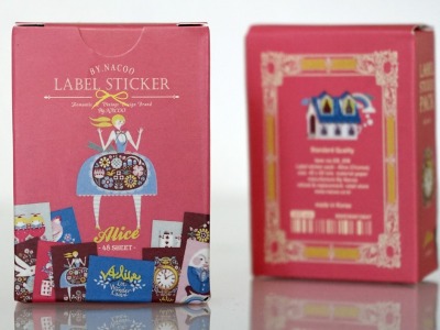Stickerbox Alice im Wunderland mit 48 Aufklebern