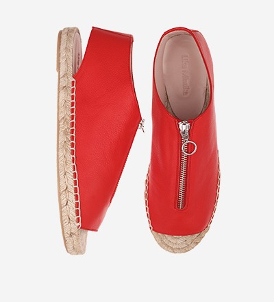 FLAMINGO - Peep Toe Zipper Sandal