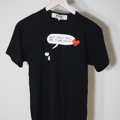 T-Shirt But They Told Me It Was Decaf. - COMME DES GARÇONS PLAY