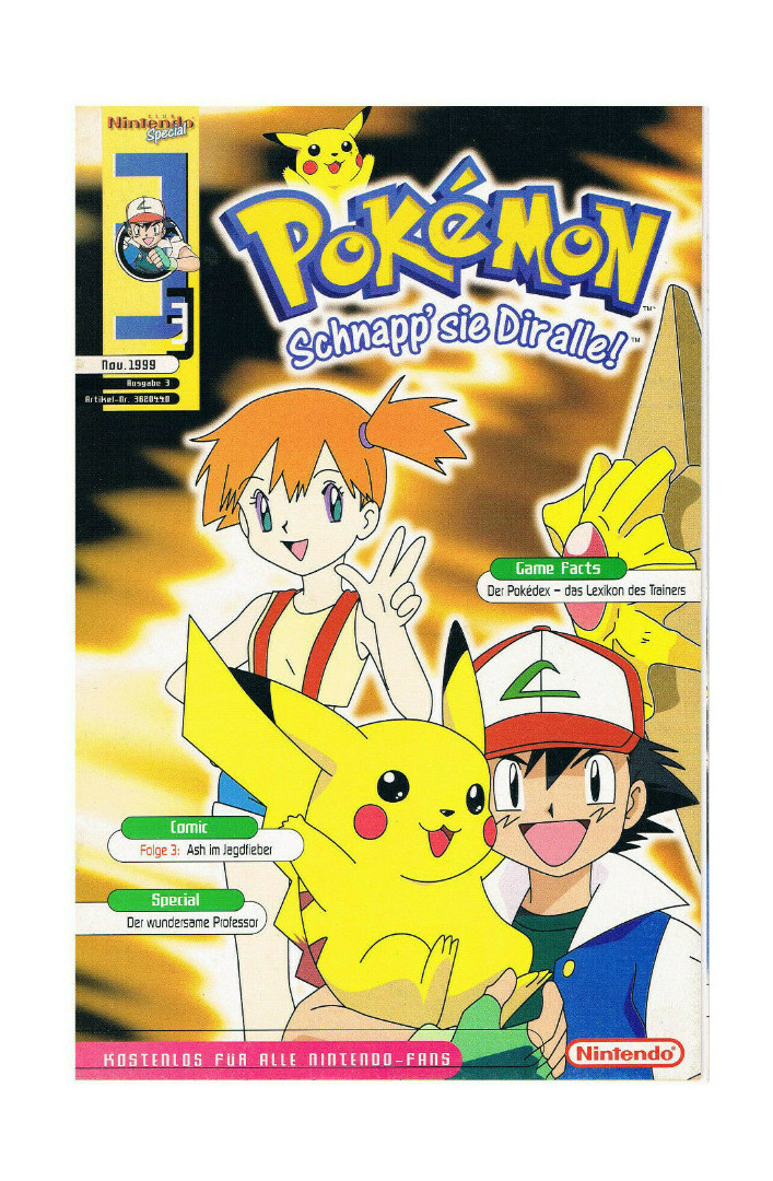September 1999 - Nr3 - Club Nintendo Special - Pokemon Schnapp sie dir alle  | Online Shop | Retrendo
