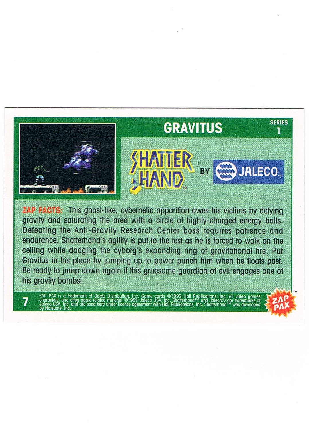 Zap Pax No. 7 - Shatter Hand Gravitus 2