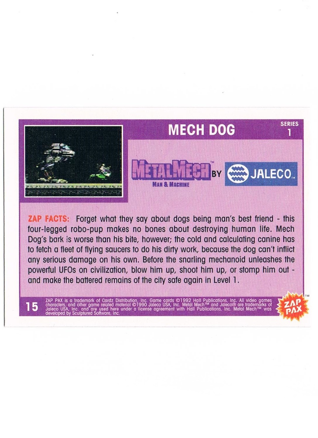 Zap Pax No. 15 - Metal Mech Mech Dog 2