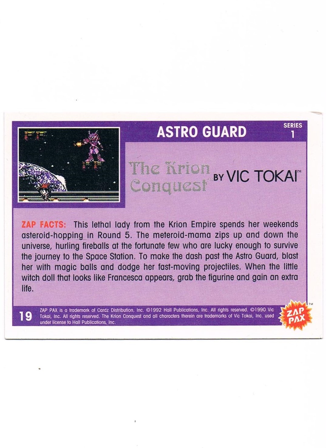 Zap Pax No. 19 - The Krion Conquest Astro Guard 2