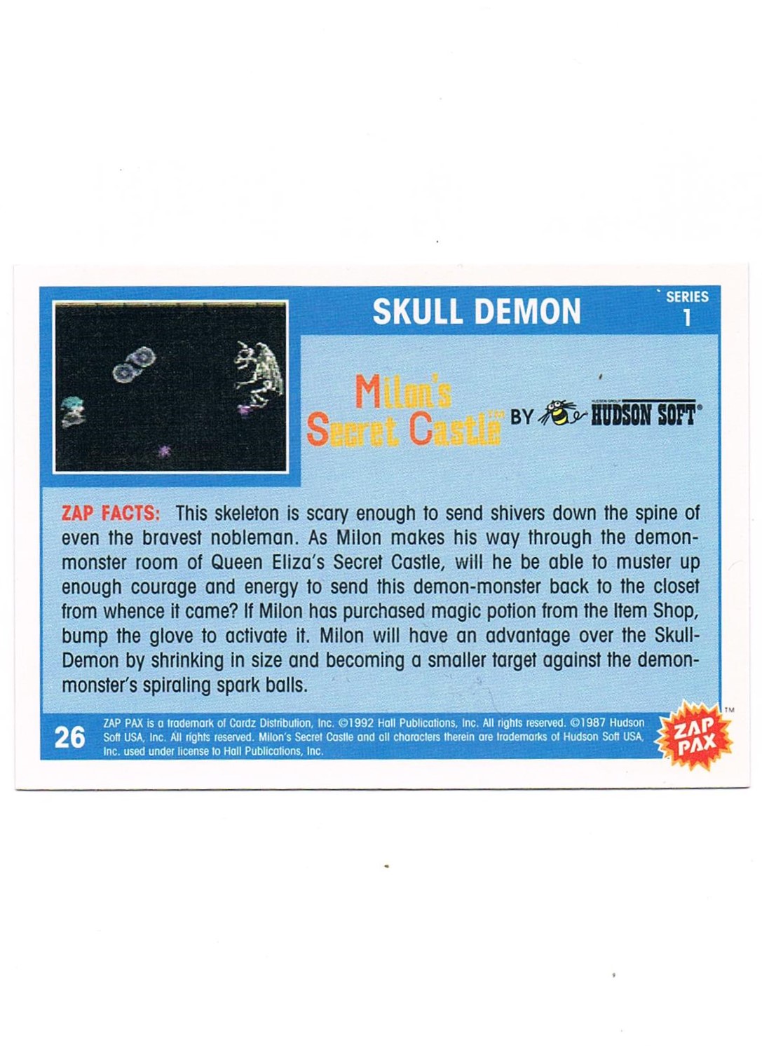 Zap Pax Nr. 26 - Milons Secret Castle Skull Demon 2