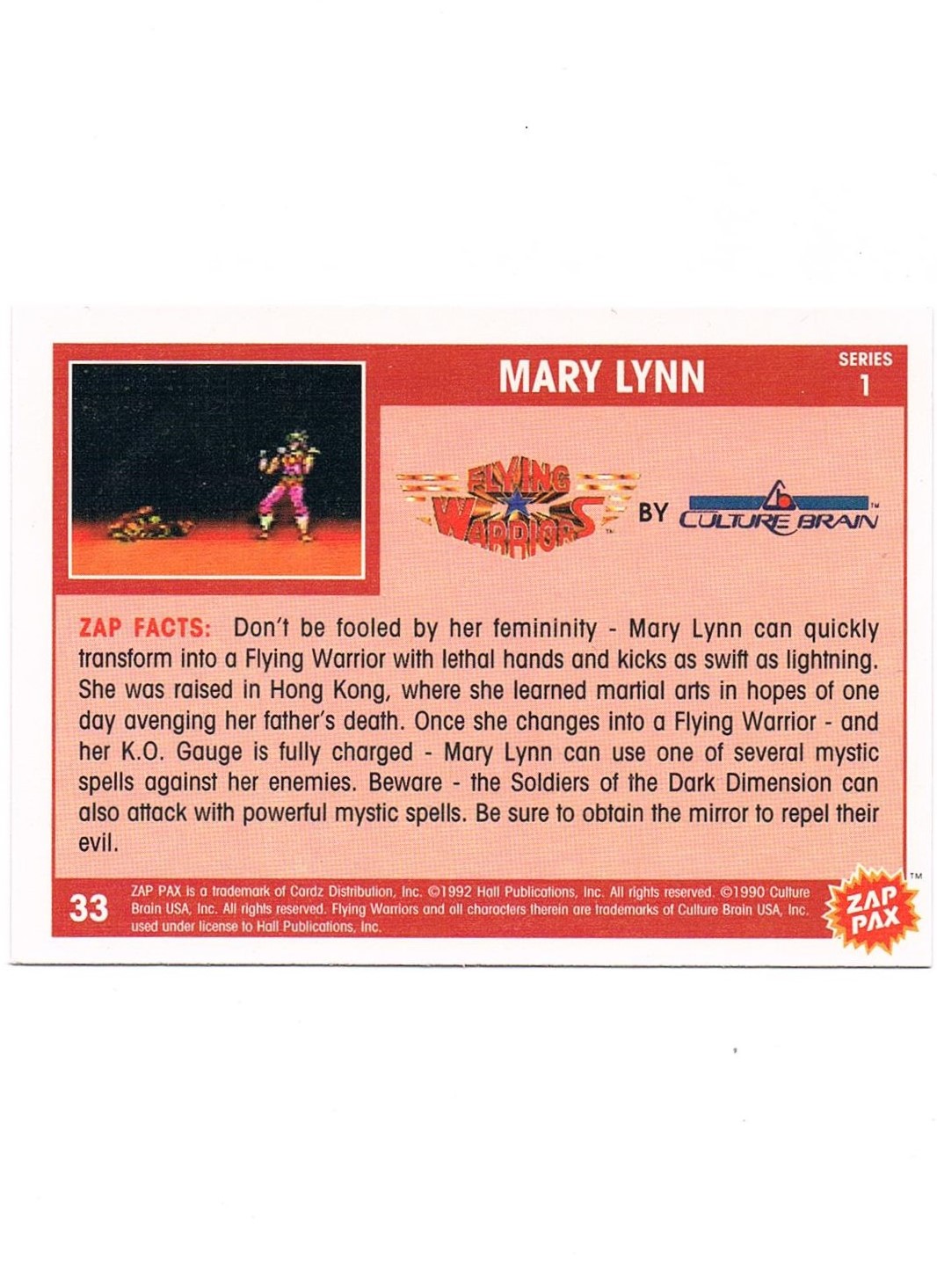 Zap Pax Nr. 33 - Flying Warriors Mary Lynn 2