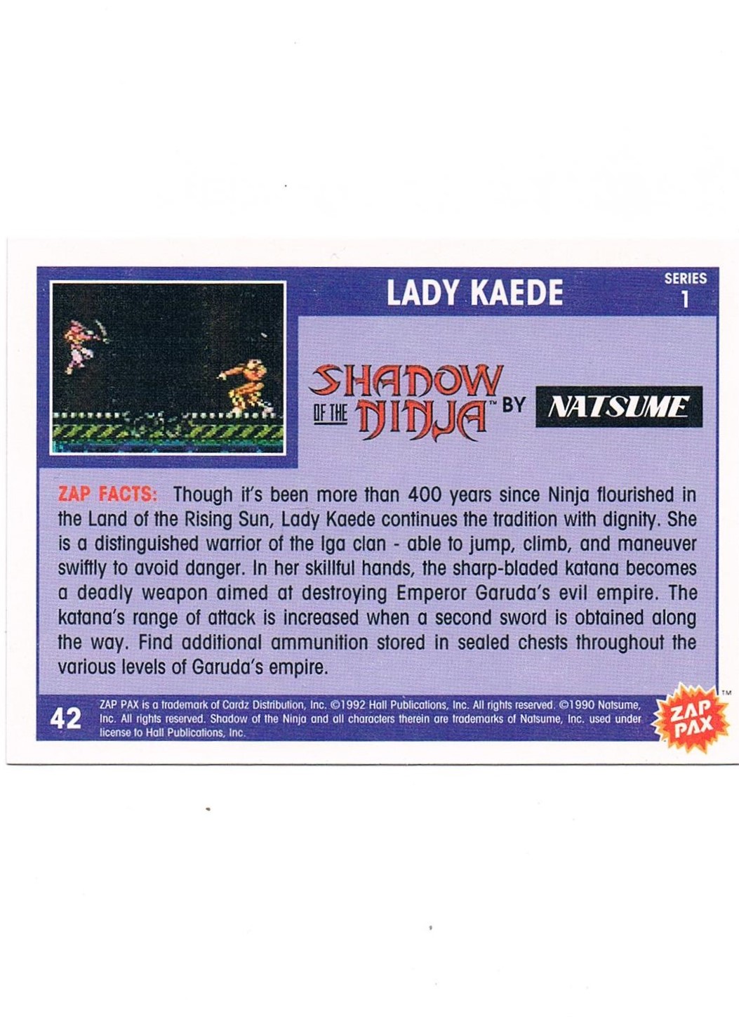 Zap Pax Nr. 42 - Shadow of the Ninja Lady Kaede 2
