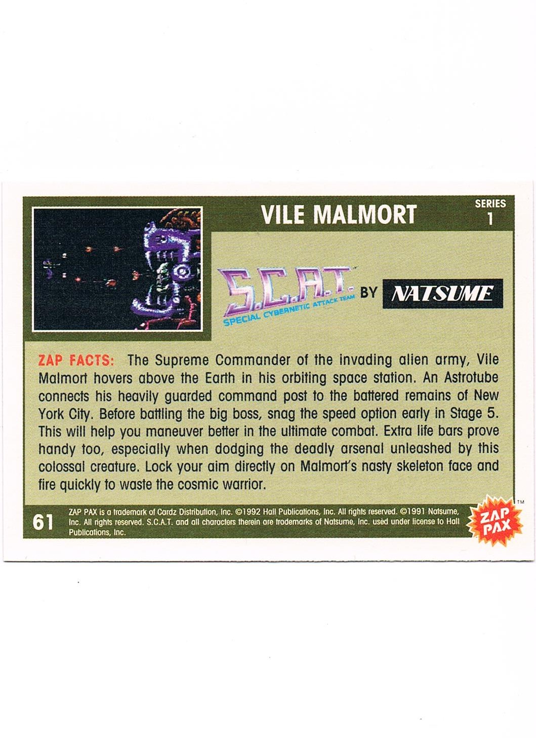 Zap Pax Nr. 61 - S.C.A.T.: Special Cybernetic Attack Team Vile Malmort 2