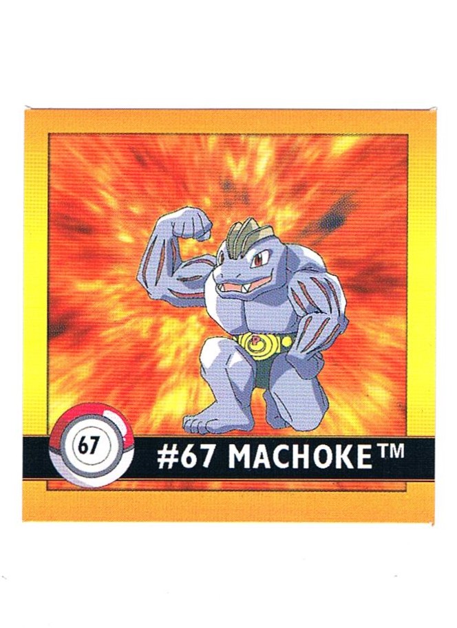 Sticker No. 67 Machoke/Maschock