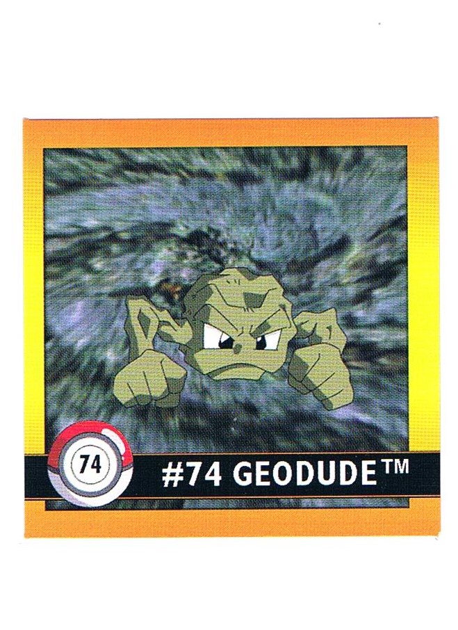 Sticker No. 74 Geodude/Kleinstein