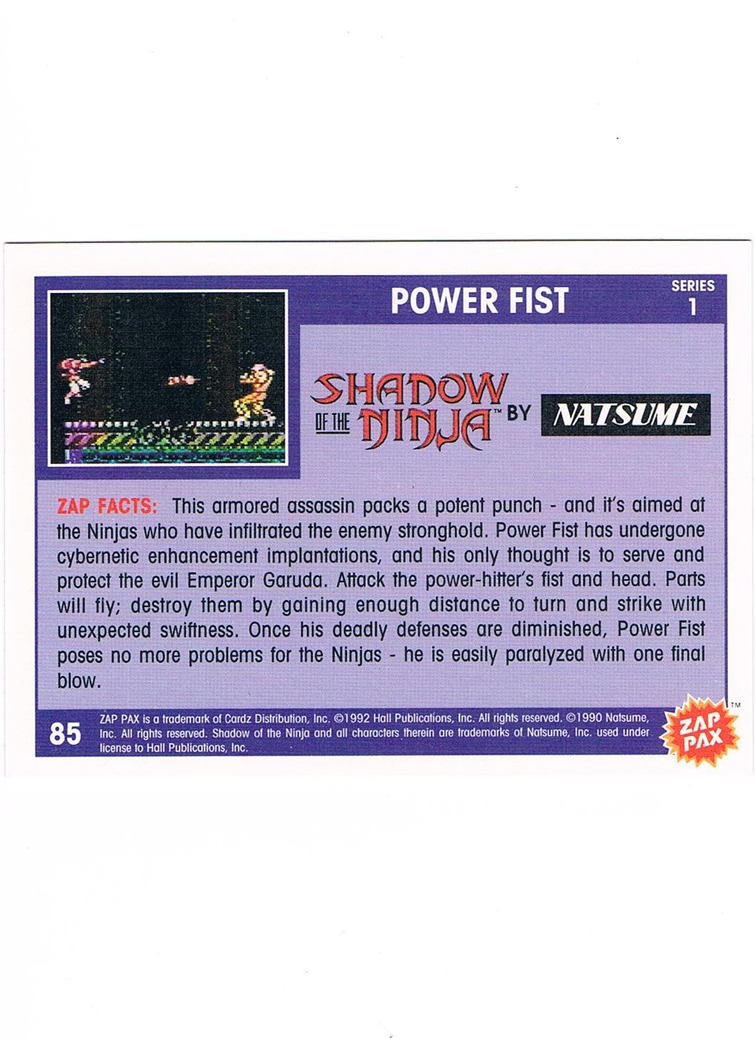 Zap Pax Nr. 85 - Shadow of the Ninja 2