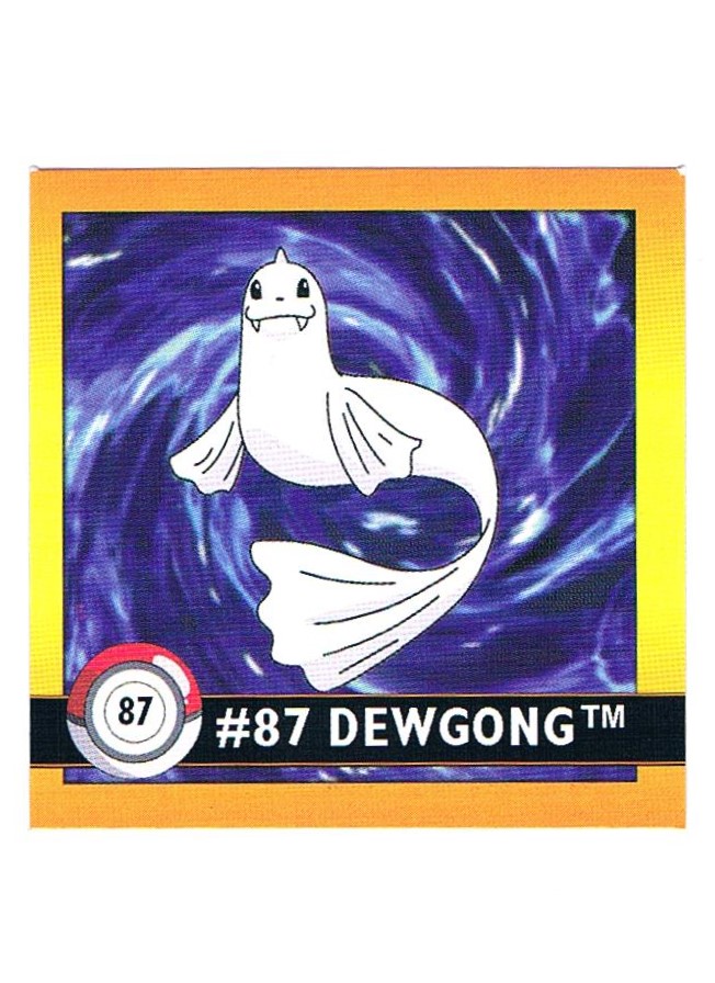 Sticker No. 87 Dewgong/Jugong