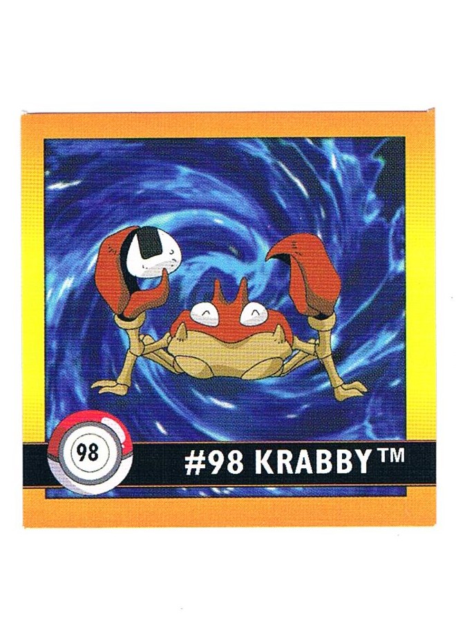 Sticker No. 98 Krabby/Krabby