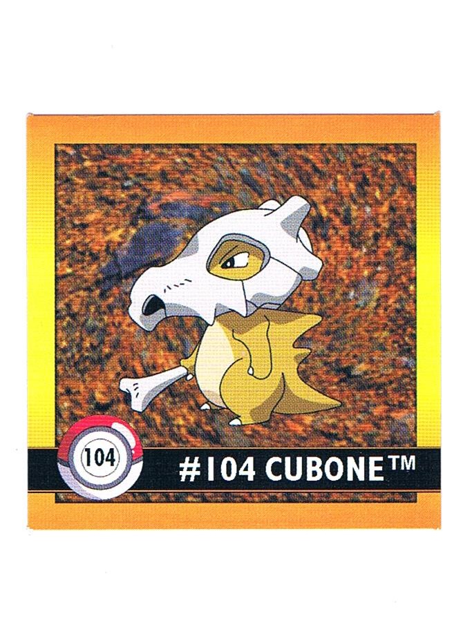 Sticker No. 104 Cubone/Tragosso