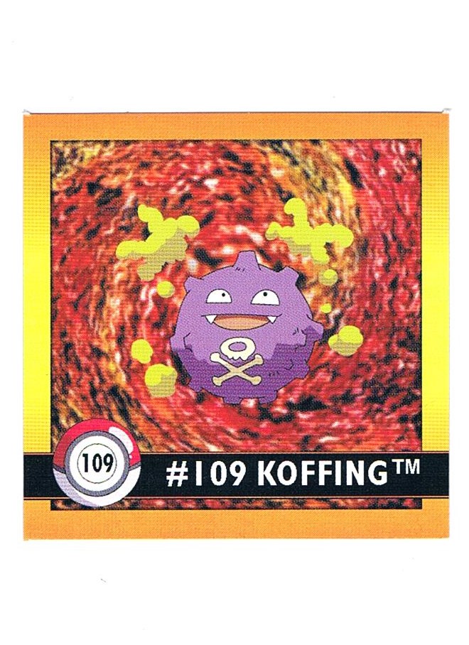 Sticker No. 109 Koffing/Smogon