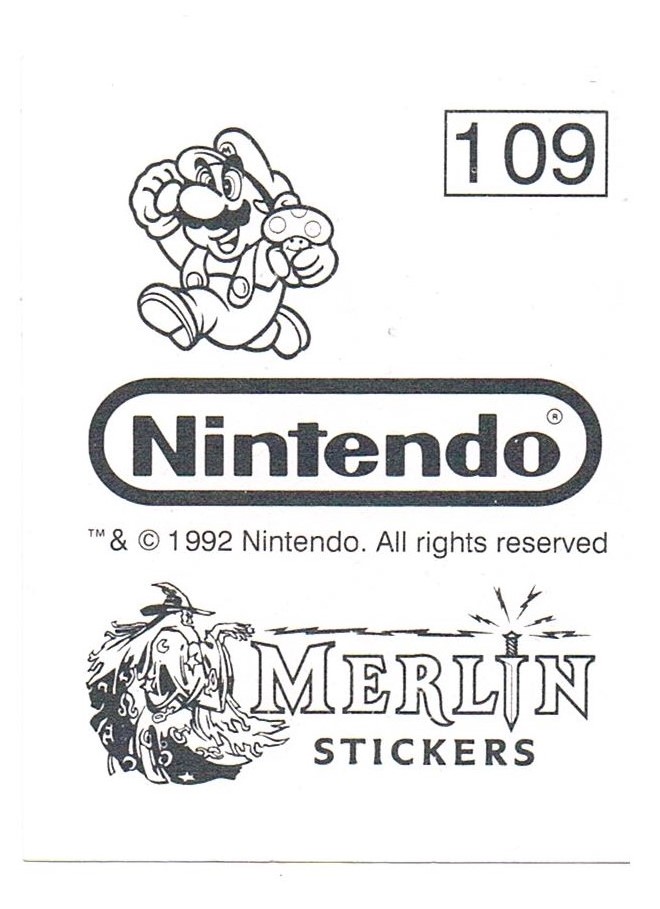 Sticker No. 109 - Super Mario Bros. 2/NES 2