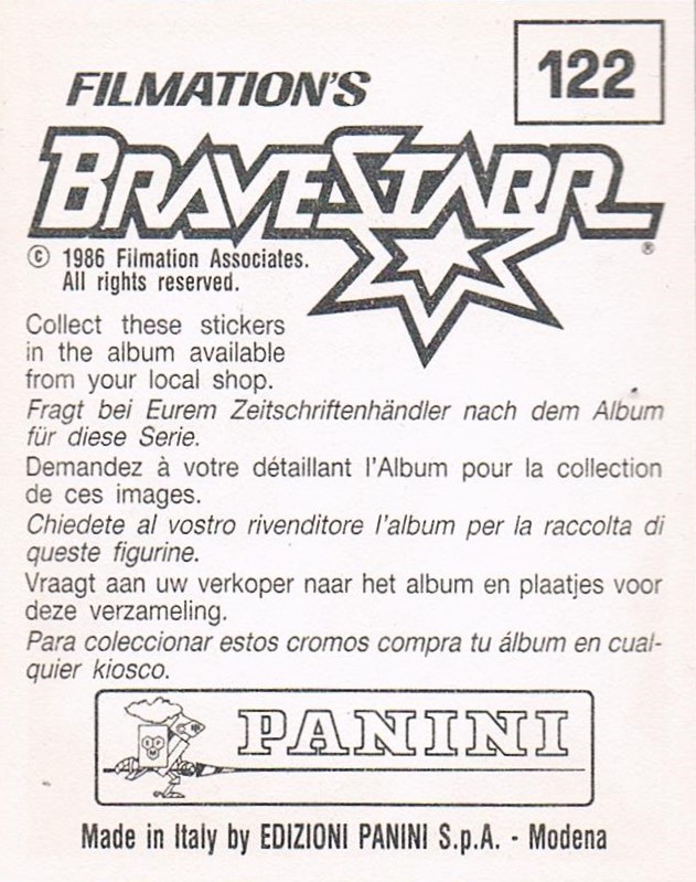 Panini Sticker No 122 2