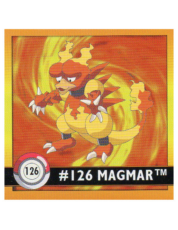 Sticker No. 126 Magmar/Magmar