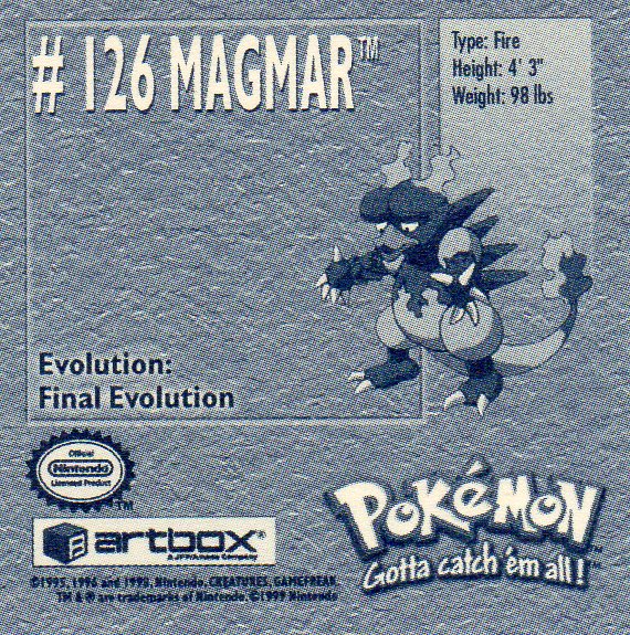Sticker Nr. 126 Magmar/Magmar 2