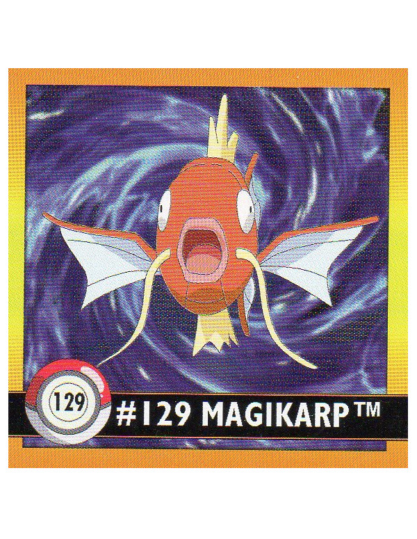 Sticker Nr. 129 Karpador/Magikarp