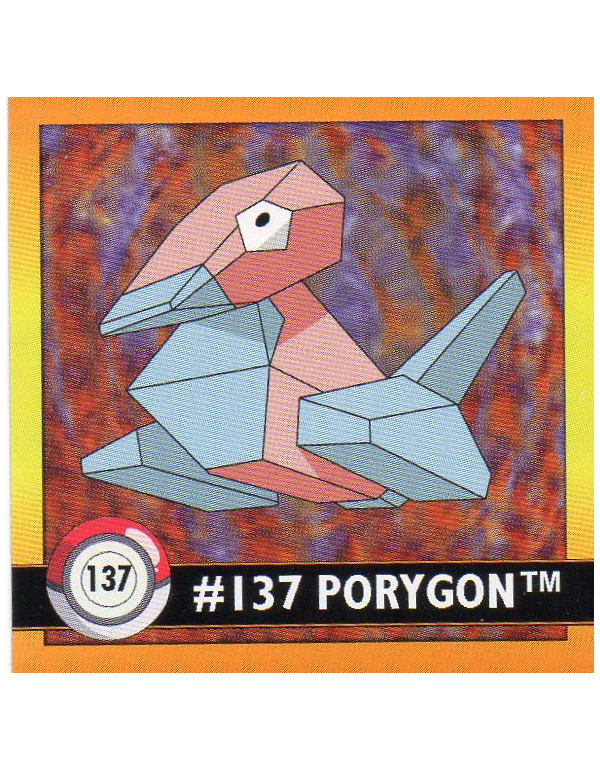 Sticker Nr. 137 Porygon/Porygon