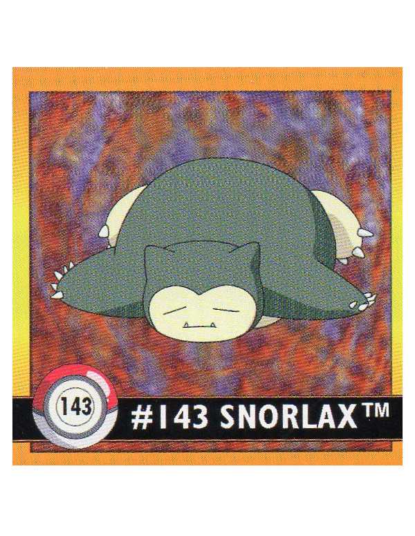 Sticker No. 143 Relaxo/Snorlax