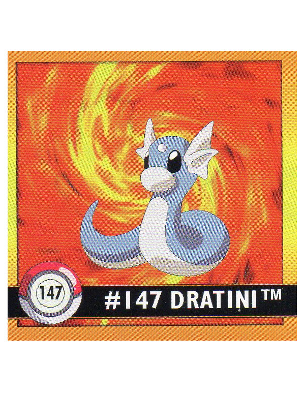 Sticker No. 147 Dratini/Dratini