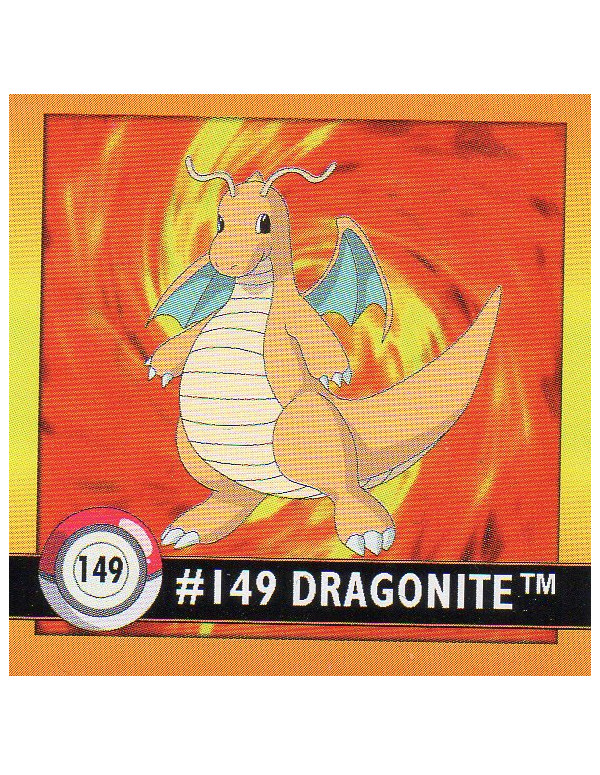 Sticker No. 149 Dragoran/Dragonite