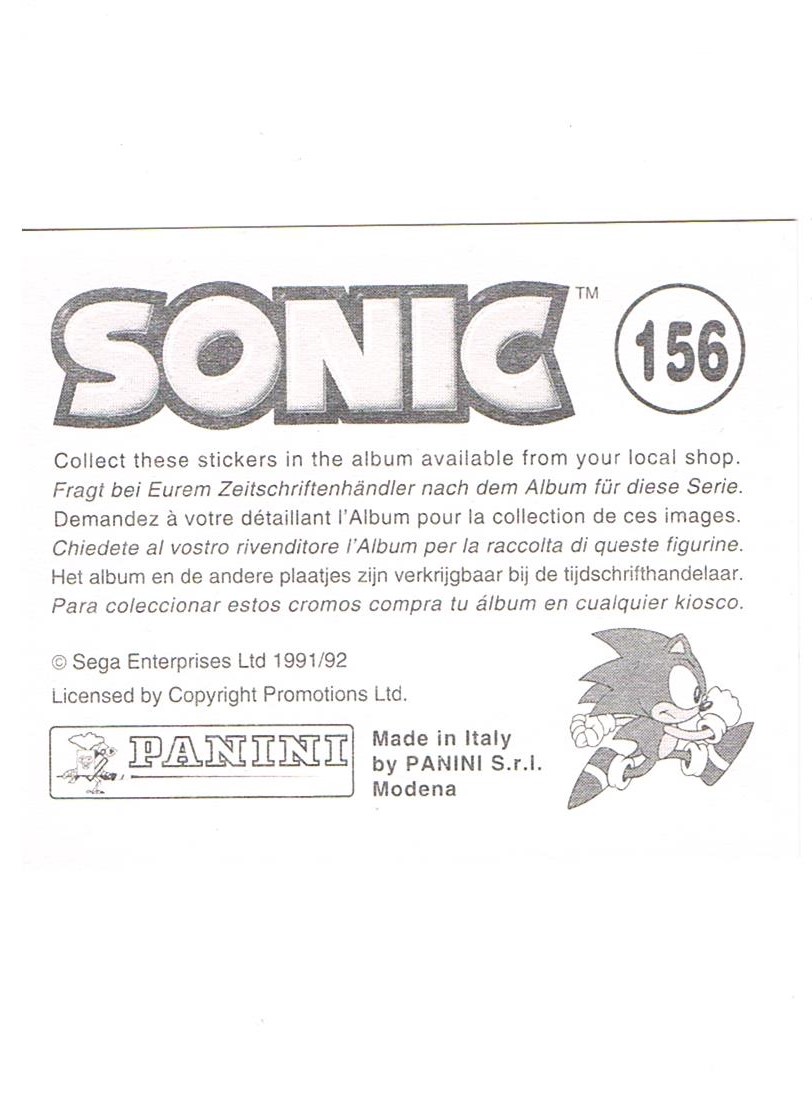 Panini Sticker No. 156 2