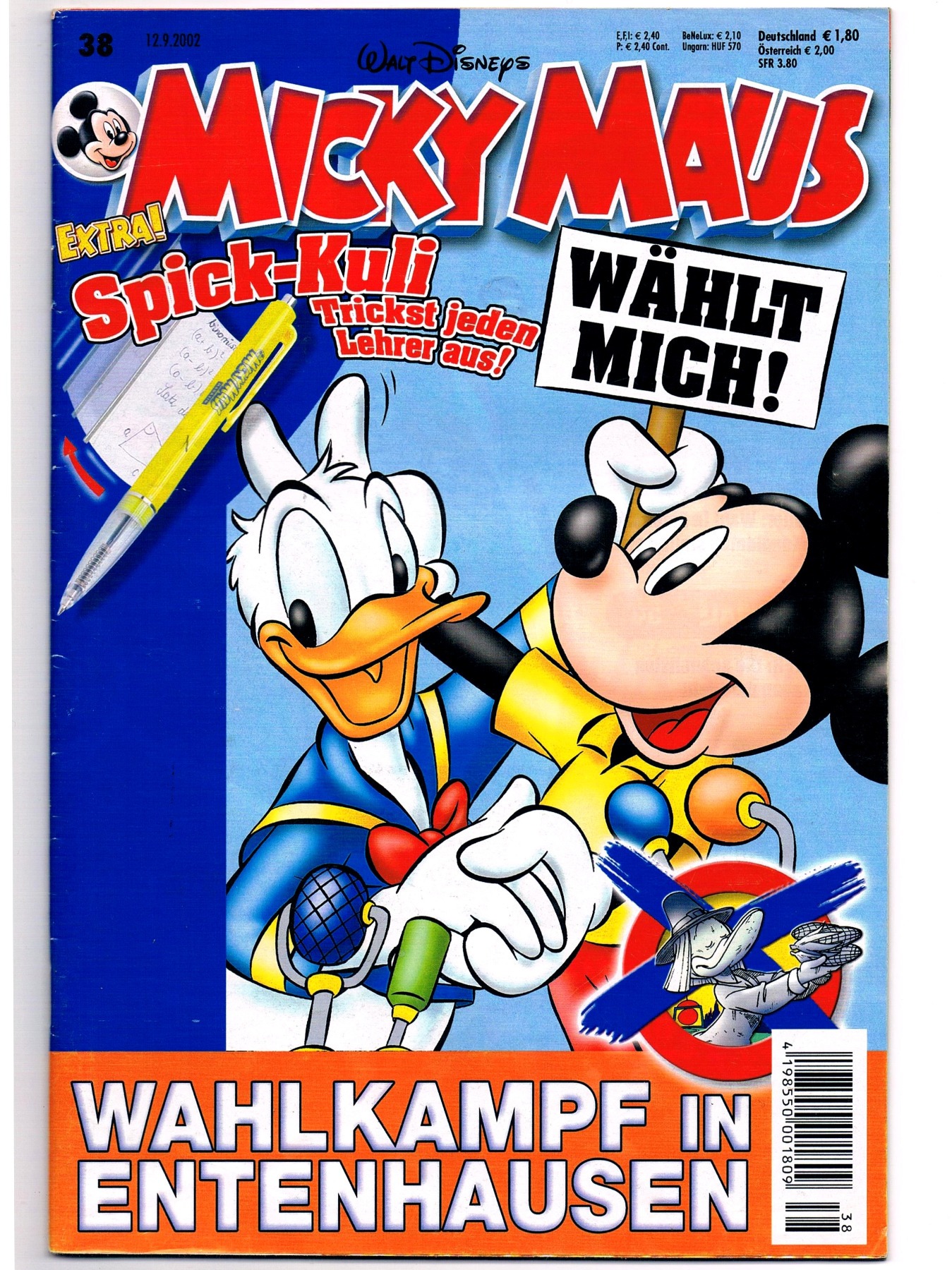 Micky Maus Magazin - Heft Nr. 38 2002