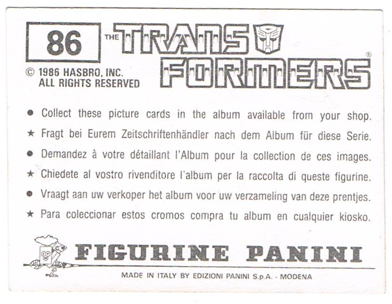 Panini Sticker Nr 86 2