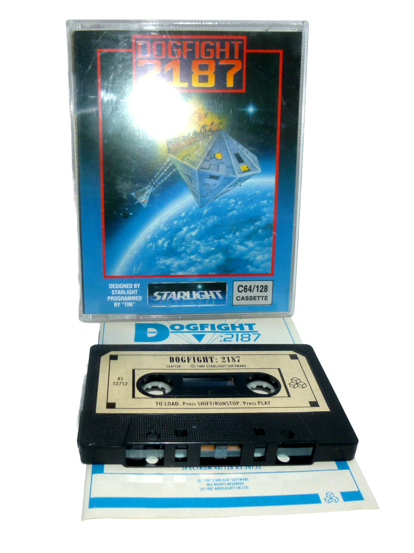 Dogfight 2187 - Cassette / Datasette Starlight / Ariolasoft 1987 2
