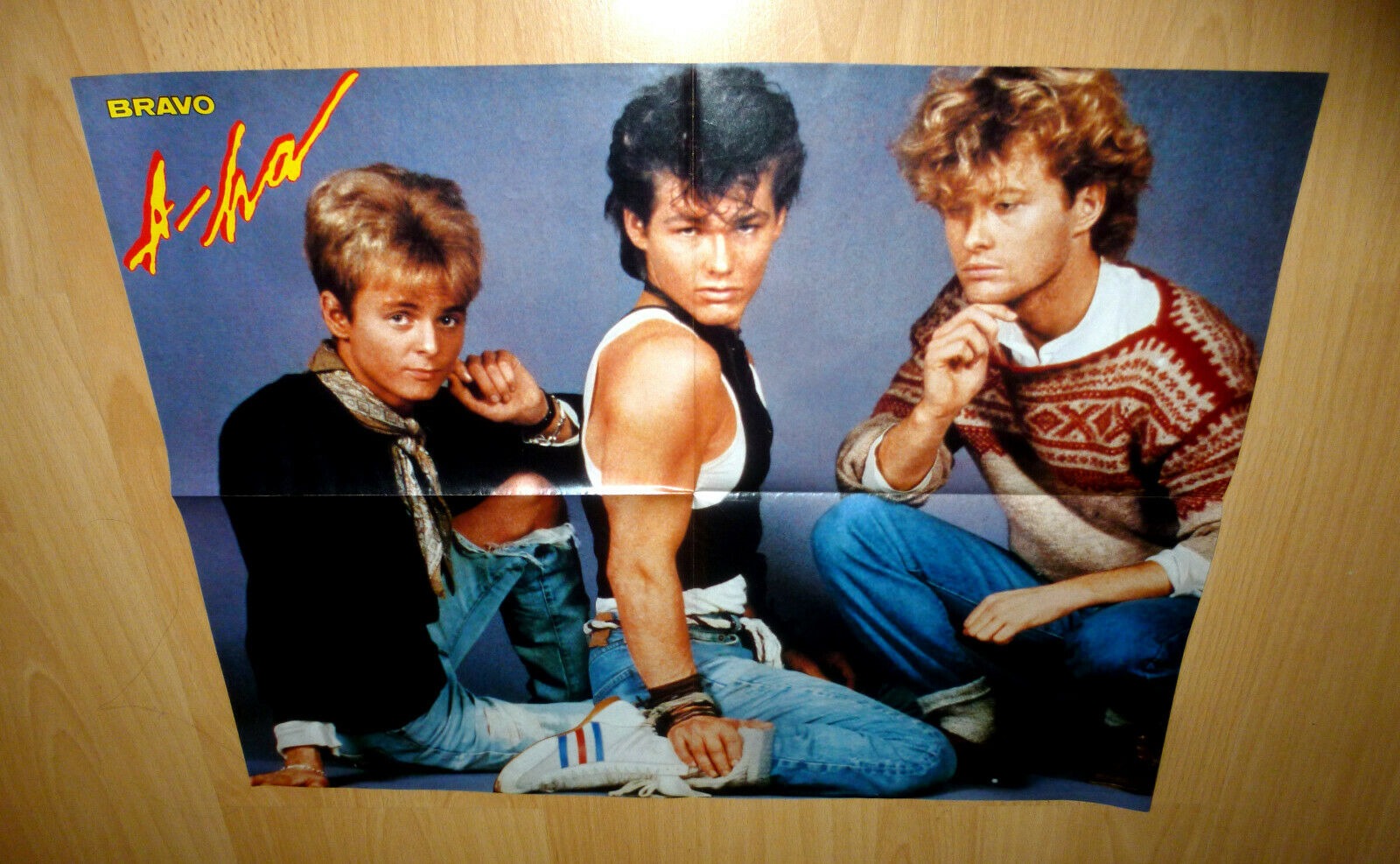 A-Ha Poster - Poster aus einem Bravo Heft aus den 80ern