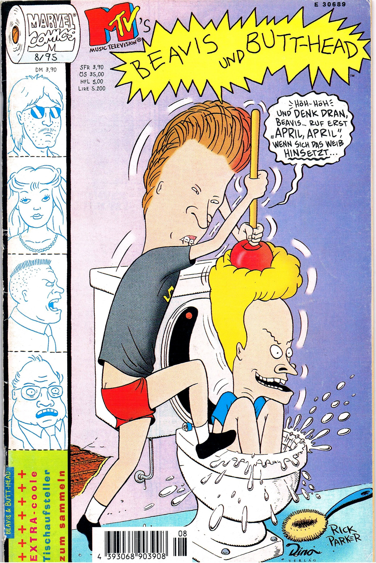 Beavis and Butt-Head Butthead 8/95 Marvel / Dino Comic 1995