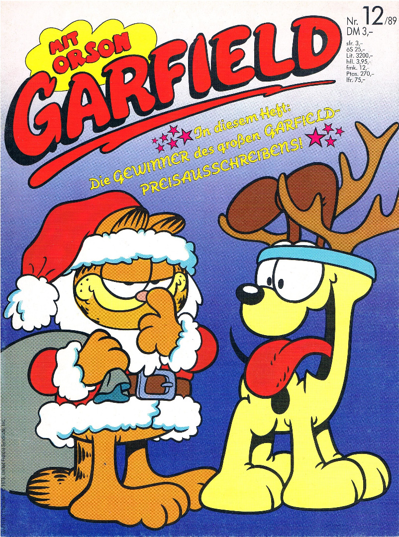 Garfield Comic - Heft Ausgabe 12-89 1989