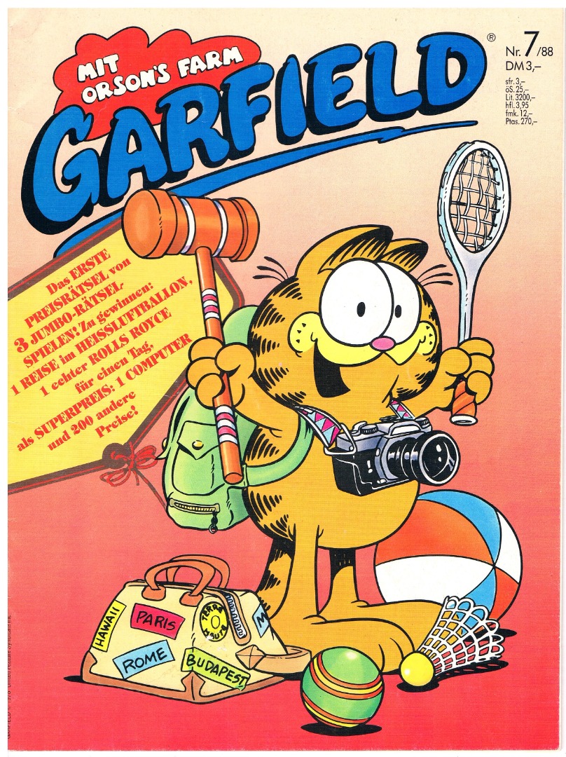 Garfield Comic - Heft Ausgabe 7-88 1988