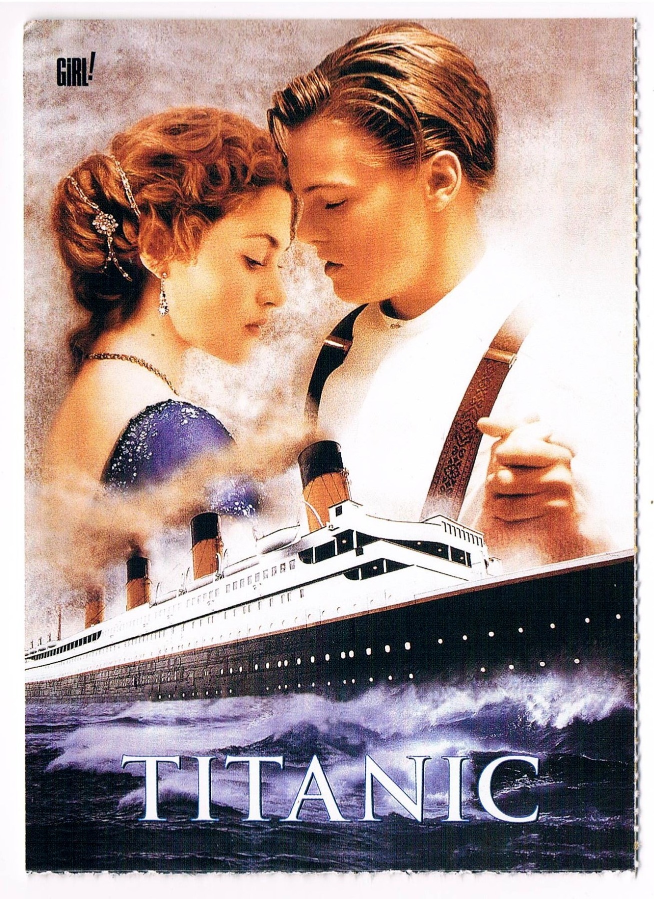 Titanic Postkarte Mit Rose Dewitt Kate Winslet And Jack Dawson Leonardo Dicaprio Online 