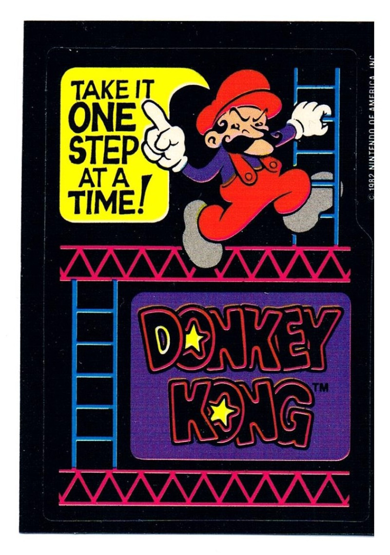 DONKEY KONG Sticker - Nintendo 1982
