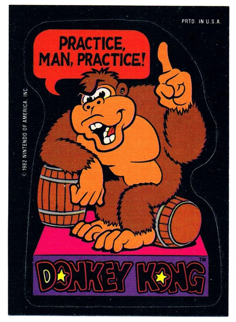 DONKEY KONG Sticker von 1982 - Nintendo für Sammler - Jetzt online Kaufen