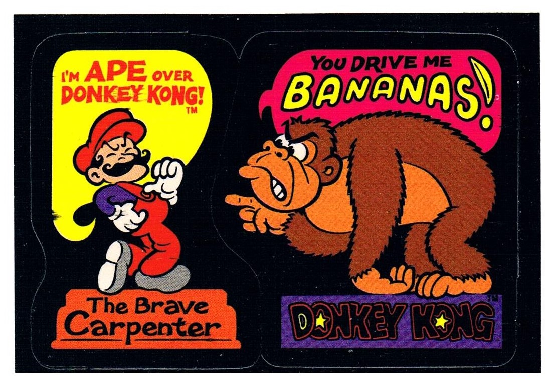 DONKEY KONG Sticker - Nintendo 1982
