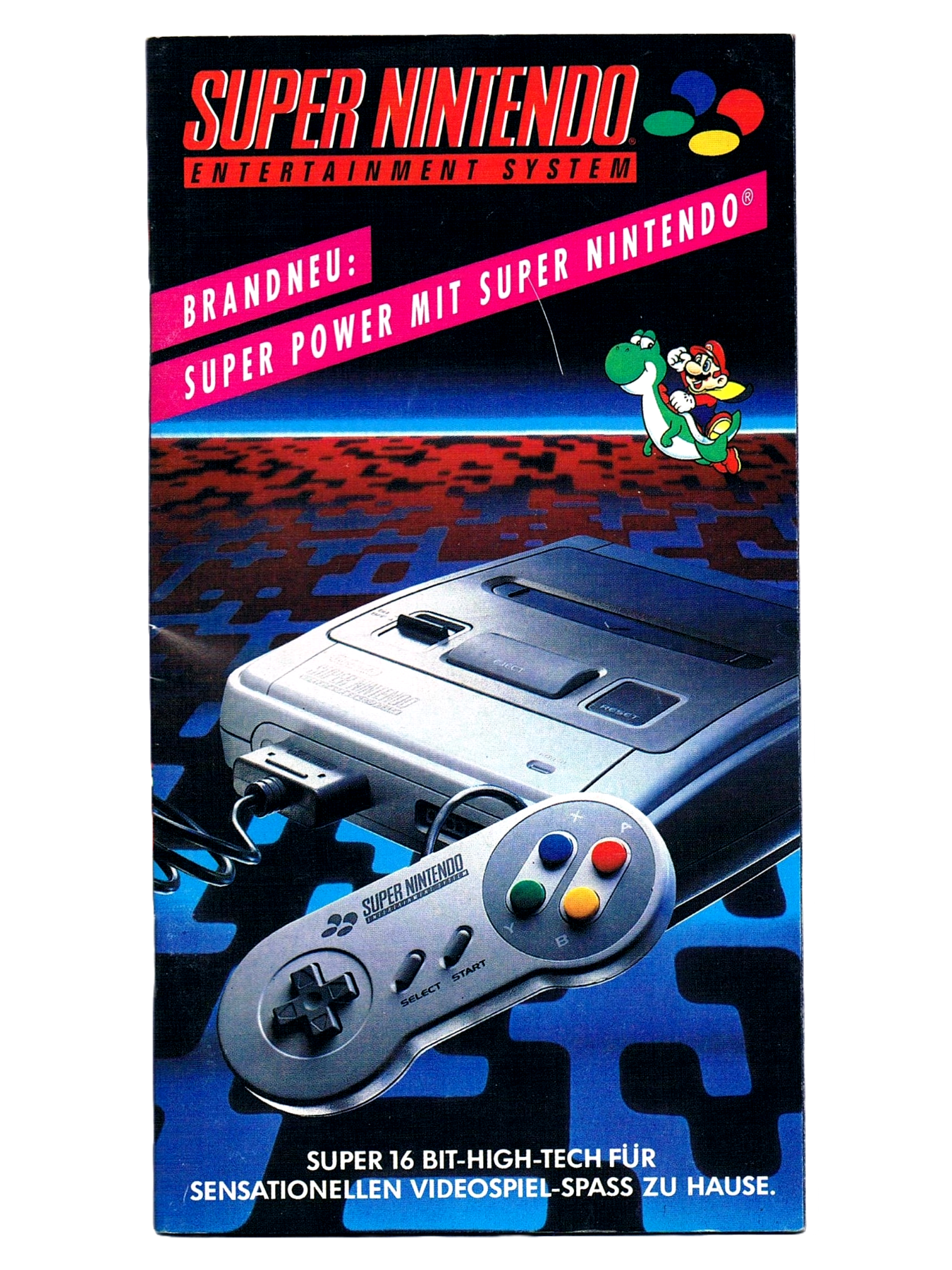 Super Nintendo Entertainment Werbeprospekt von 1992