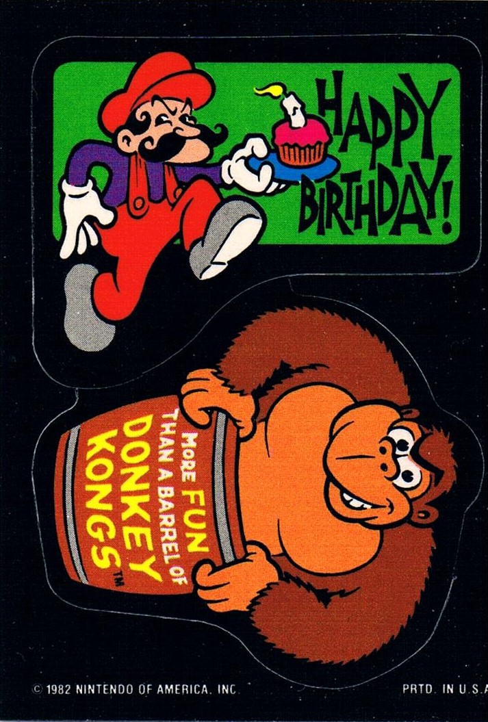 DONKEY KONG Sticker von 1982 - Nintendo für Sammler - Jetzt online Kaufen