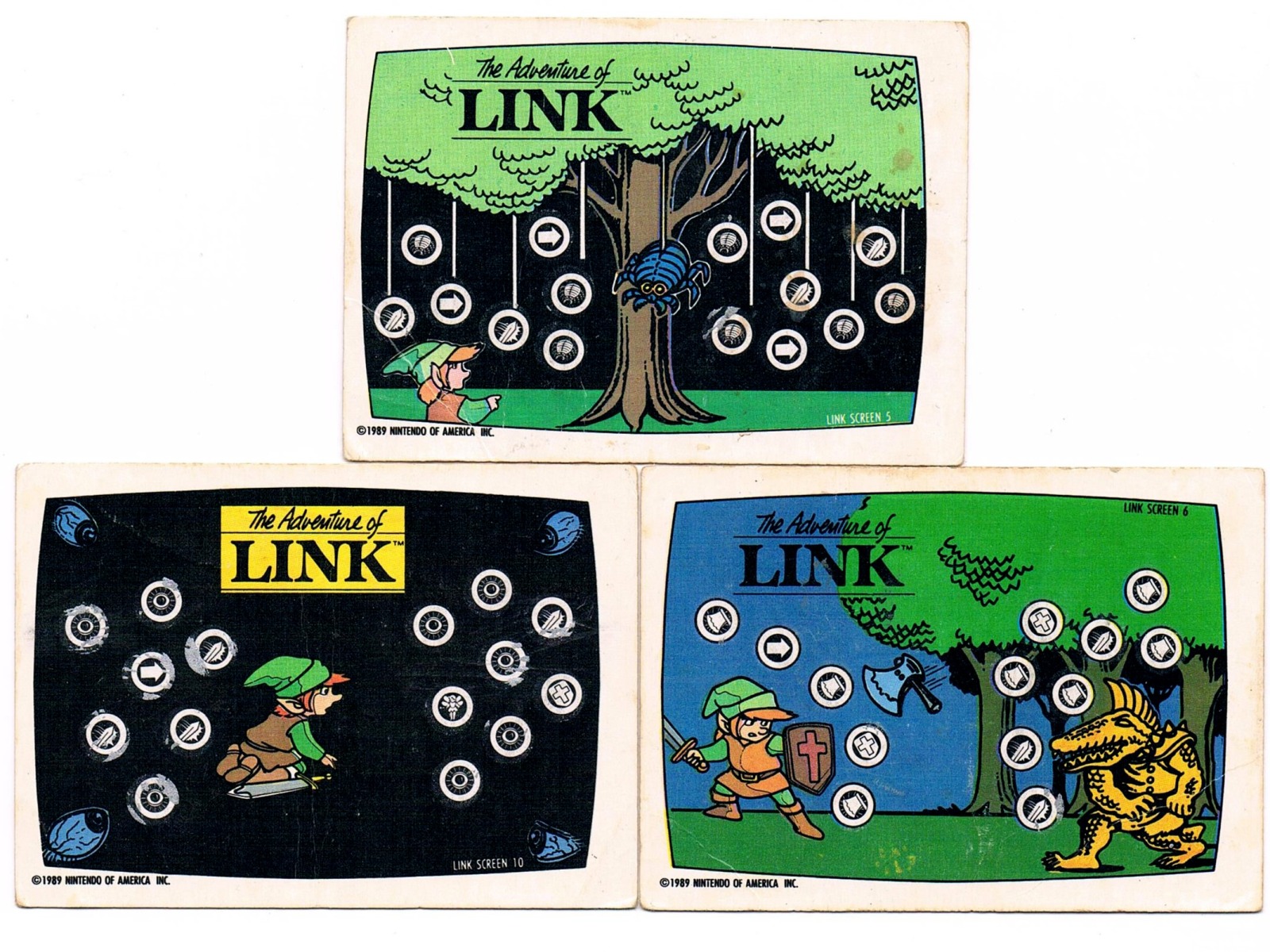 The Legend of Zelda 2 - The Adventure of Link - Rubbelkarten