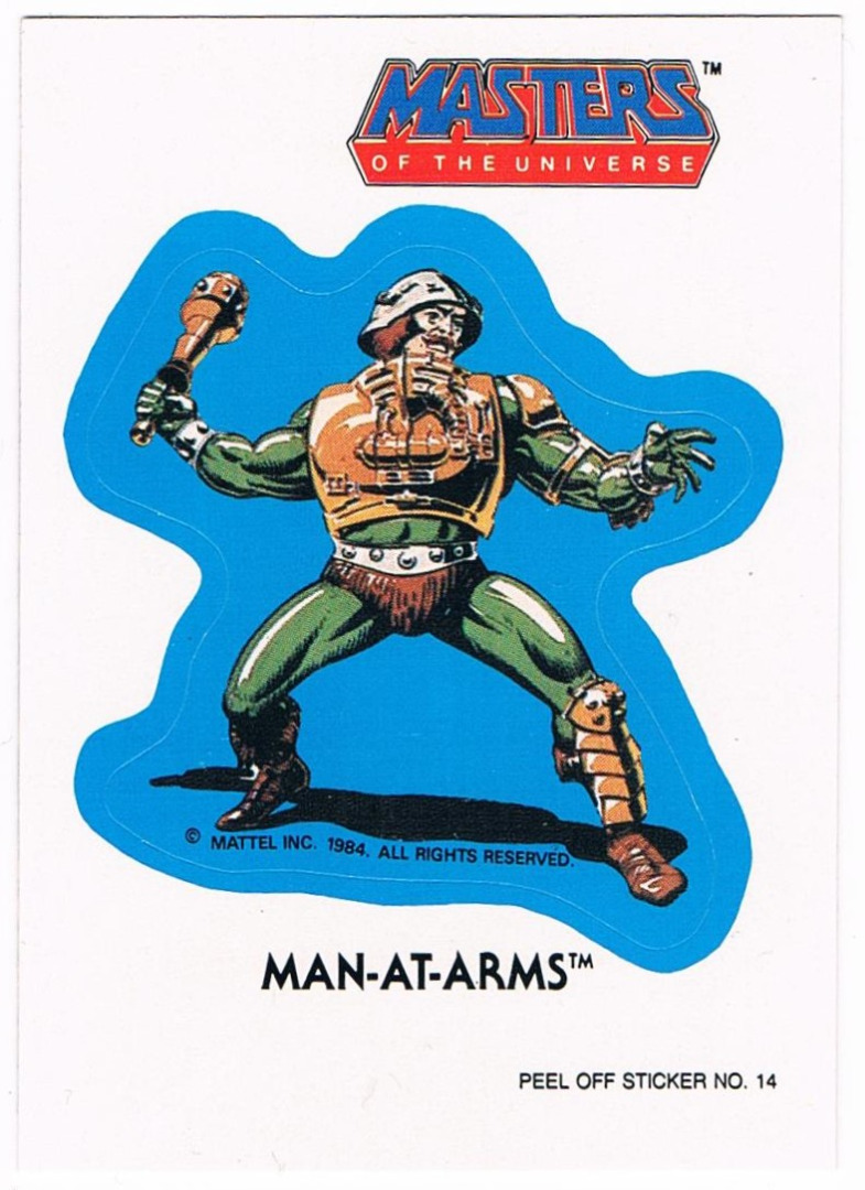 Man-At-Arms Sticker by Topps